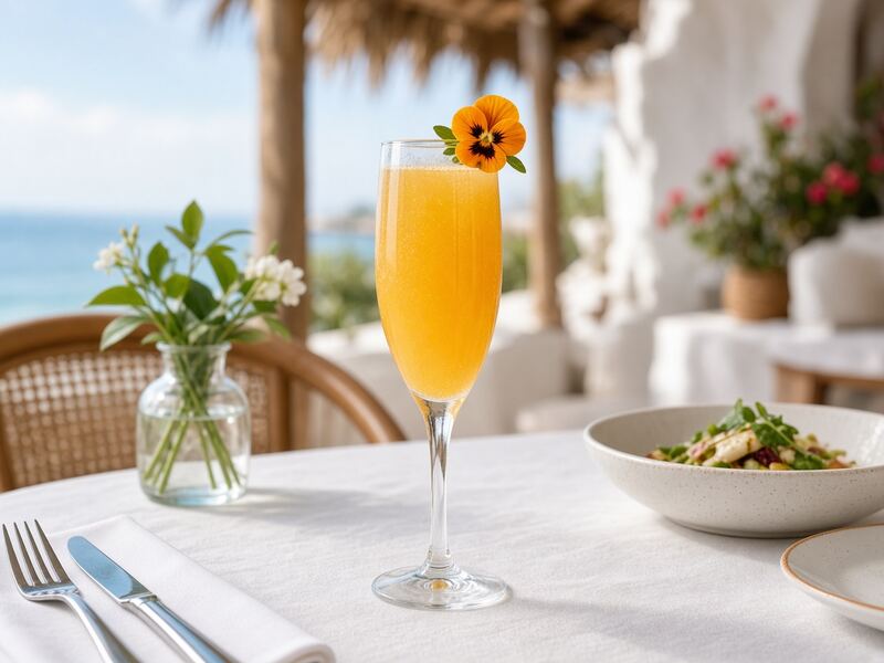 Brunch mimosa flute
