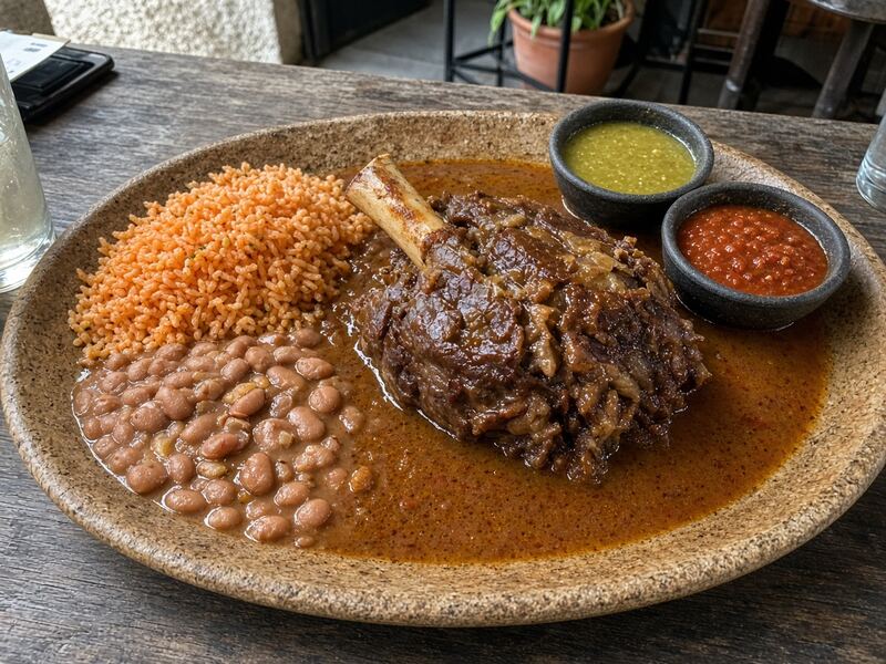 Braised beef shank chamorro