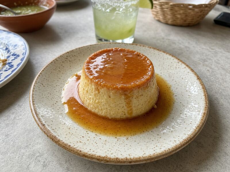 Vanilla flan with caramel